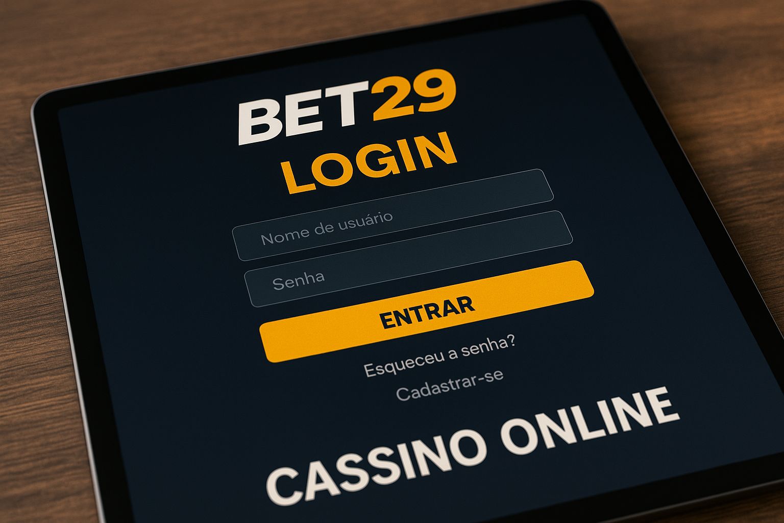 Login no Cassino BET29