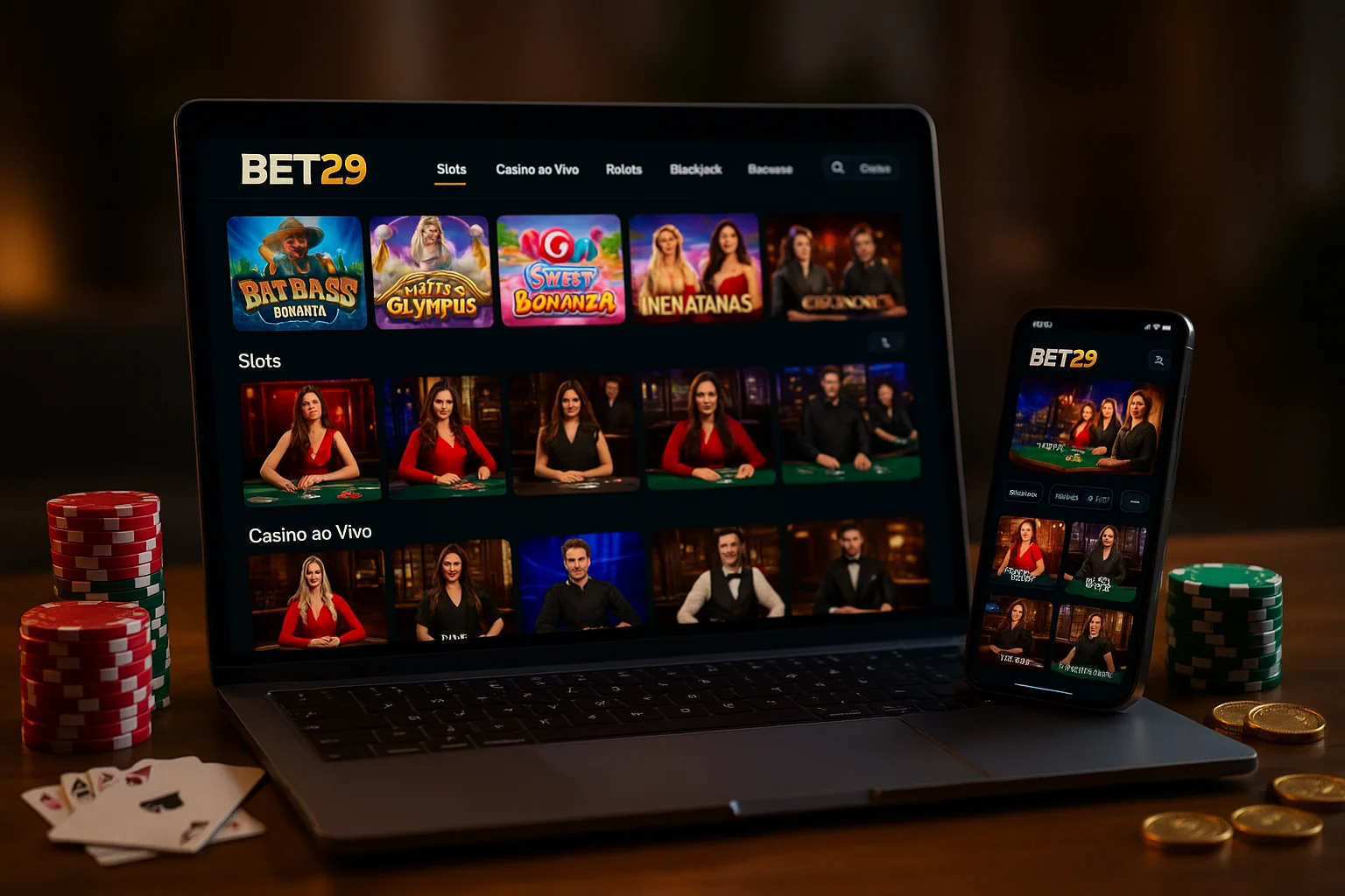 Jogos de cassino online inovadores e emocionantes na BET29